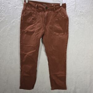 Time and Tru Women's Straight Leg Pants - Rust Size 10